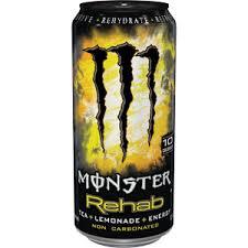 Monster Energy Rehab Lemonade 16 oz - Case of 24