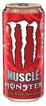 Monster Muscle Strawberry 15 oz - Case of 12