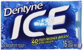 Dentyne Ice Gum Peppermint  9 Count/16 pieces gum