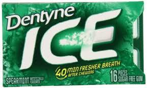 Dentyne Ice Gum Spearmint  9 Count/16 pieces