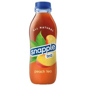 Snapple 16 oz Plastic Bottle Peach Tea - Case of 24