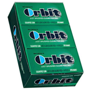 Orbit Regular Gum - Spearmint - 12 Count