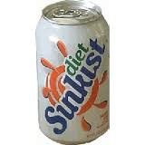 Diet Sunkist 12 oz cans Case of 24