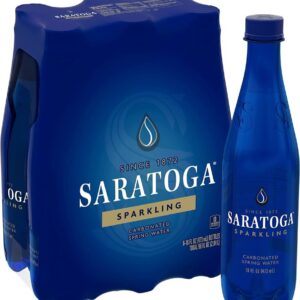 Saratoga 24/16 oz Sparkling Water Plastic Bottles