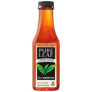 Pure Leaf Low Sugar Peach 18.5 Oz Plastic Bottles Case of 12