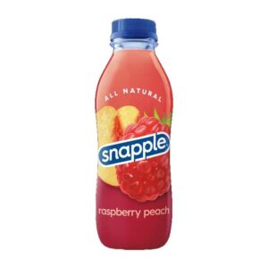Snapple 16 oz plastic Bottle Raspberry Peach - Case of 24