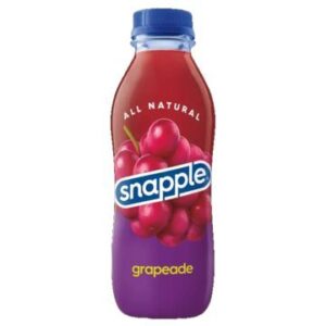 Snapple 16 oz Plastic Bottle Grapeade - Case of 24